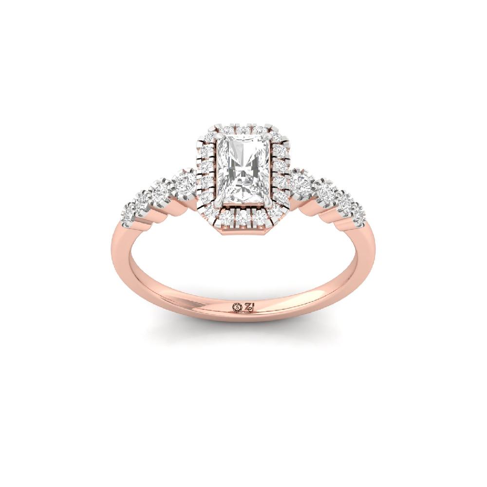 Elegant Radiant CVD Diamond Ring