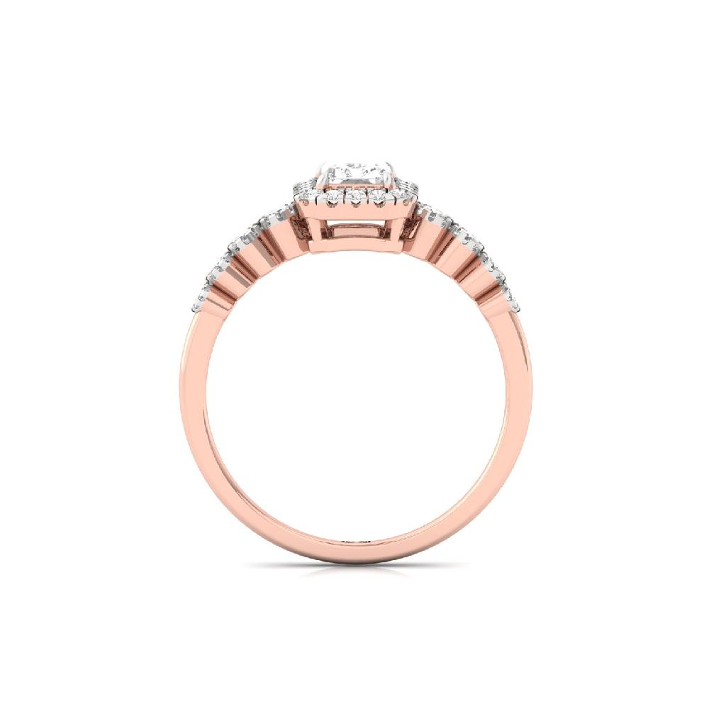 Elegant Radiant CVD Diamond Ring