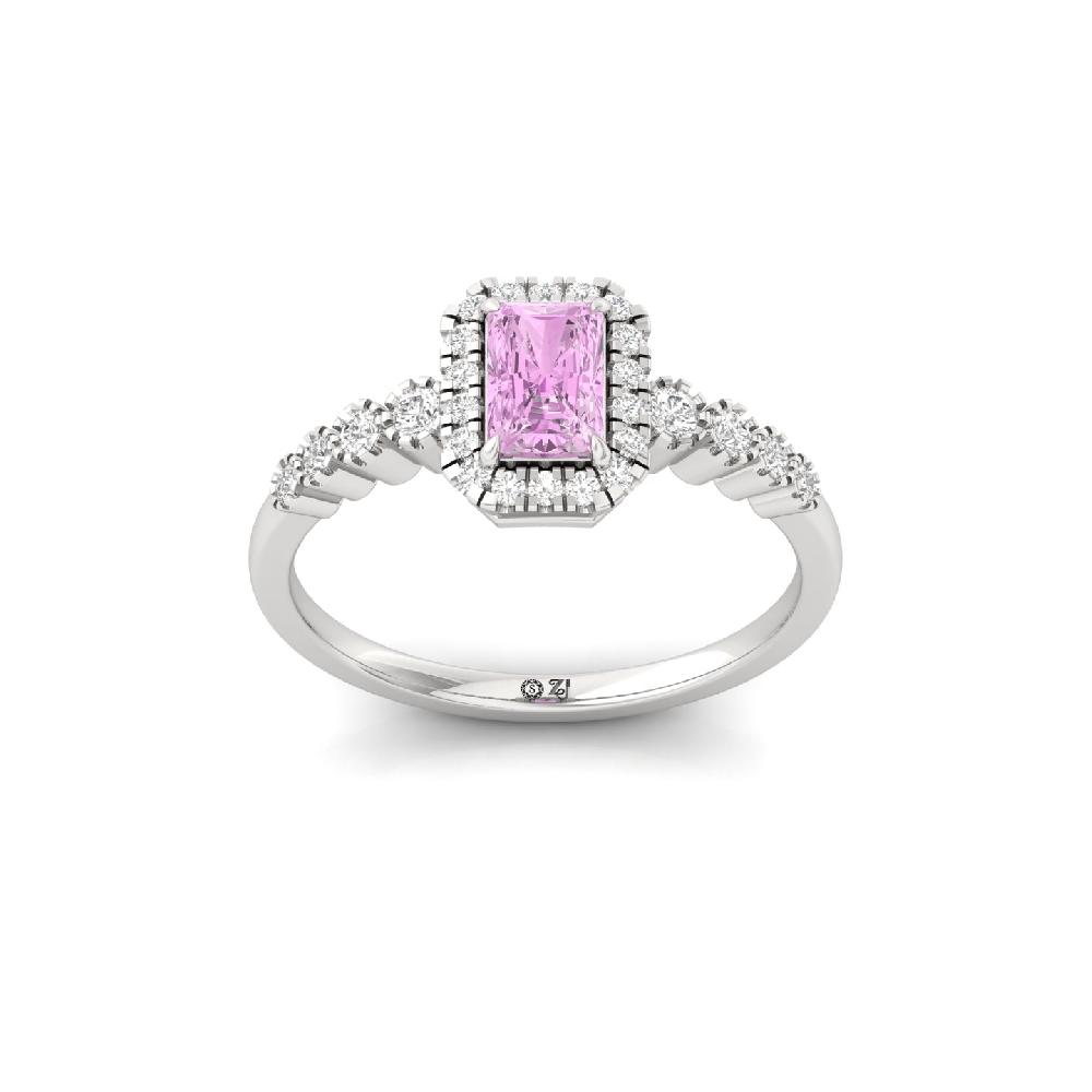 Radiant Brilliance CVD Diamond Ring