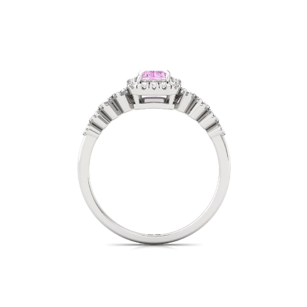 Radiant Brilliance CVD Diamond Ring