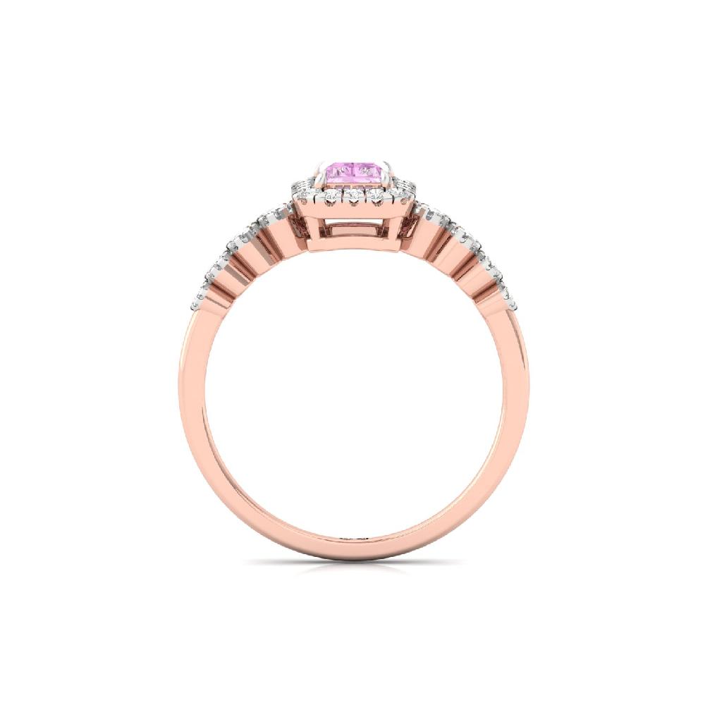 Radiant Brilliance CVD Diamond Ring