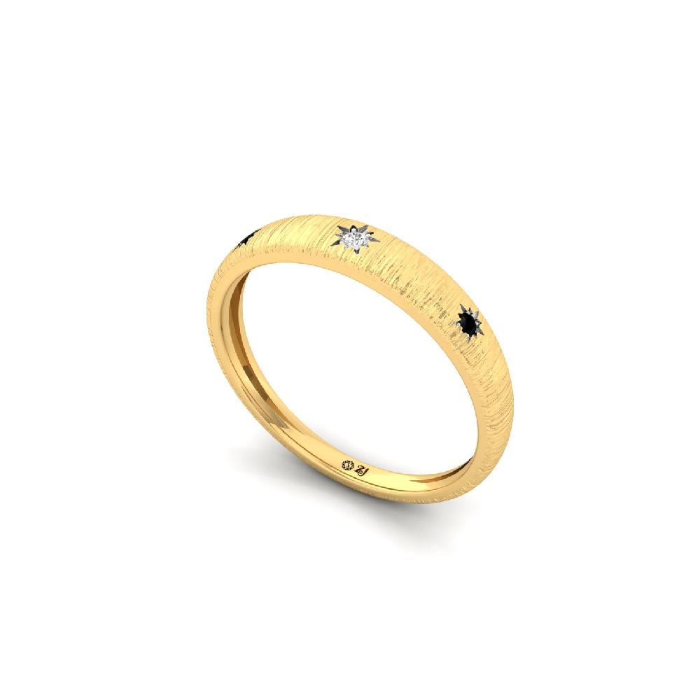 Delicate Round CVD Diamond Band Ring