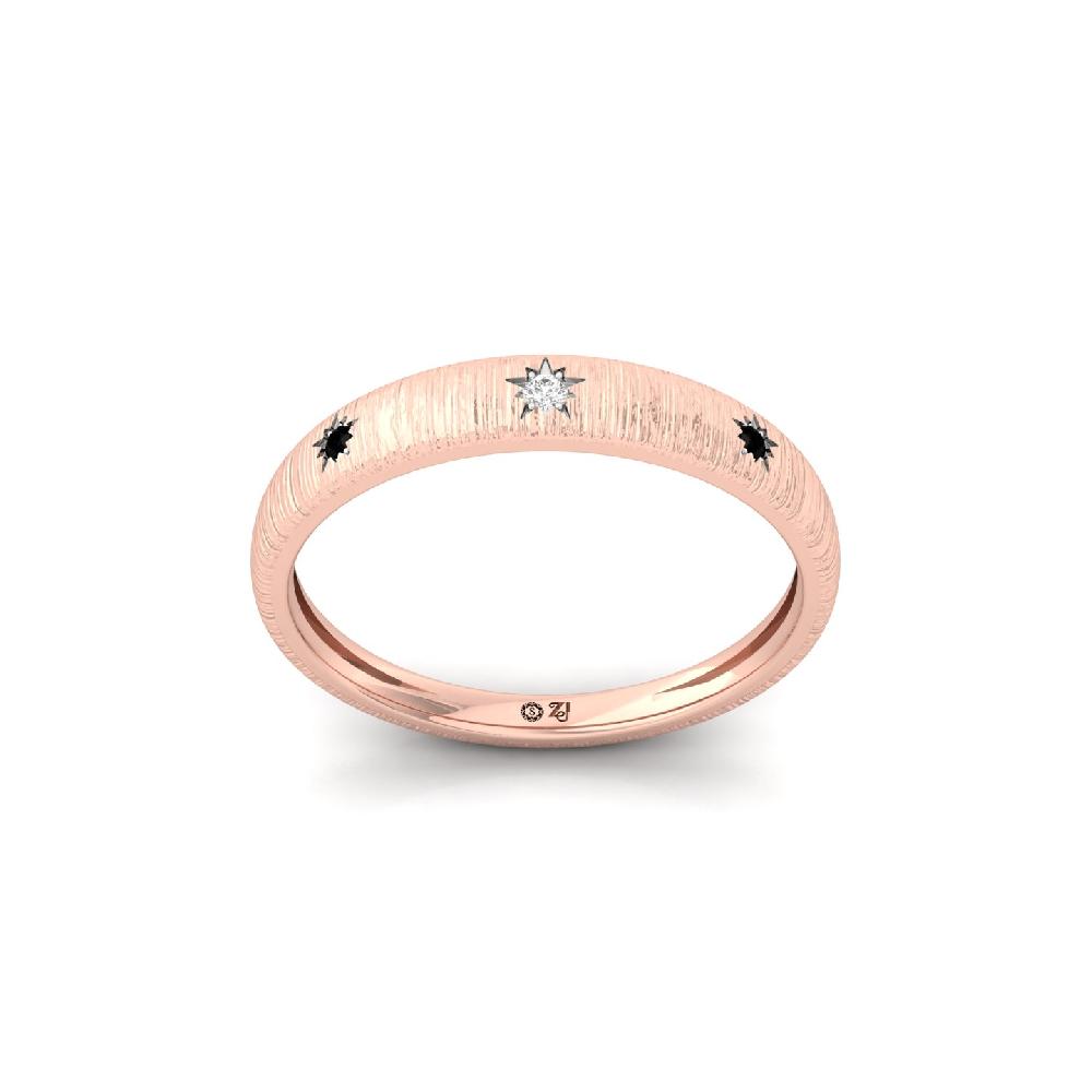 Delicate Round CVD Diamond Band Ring