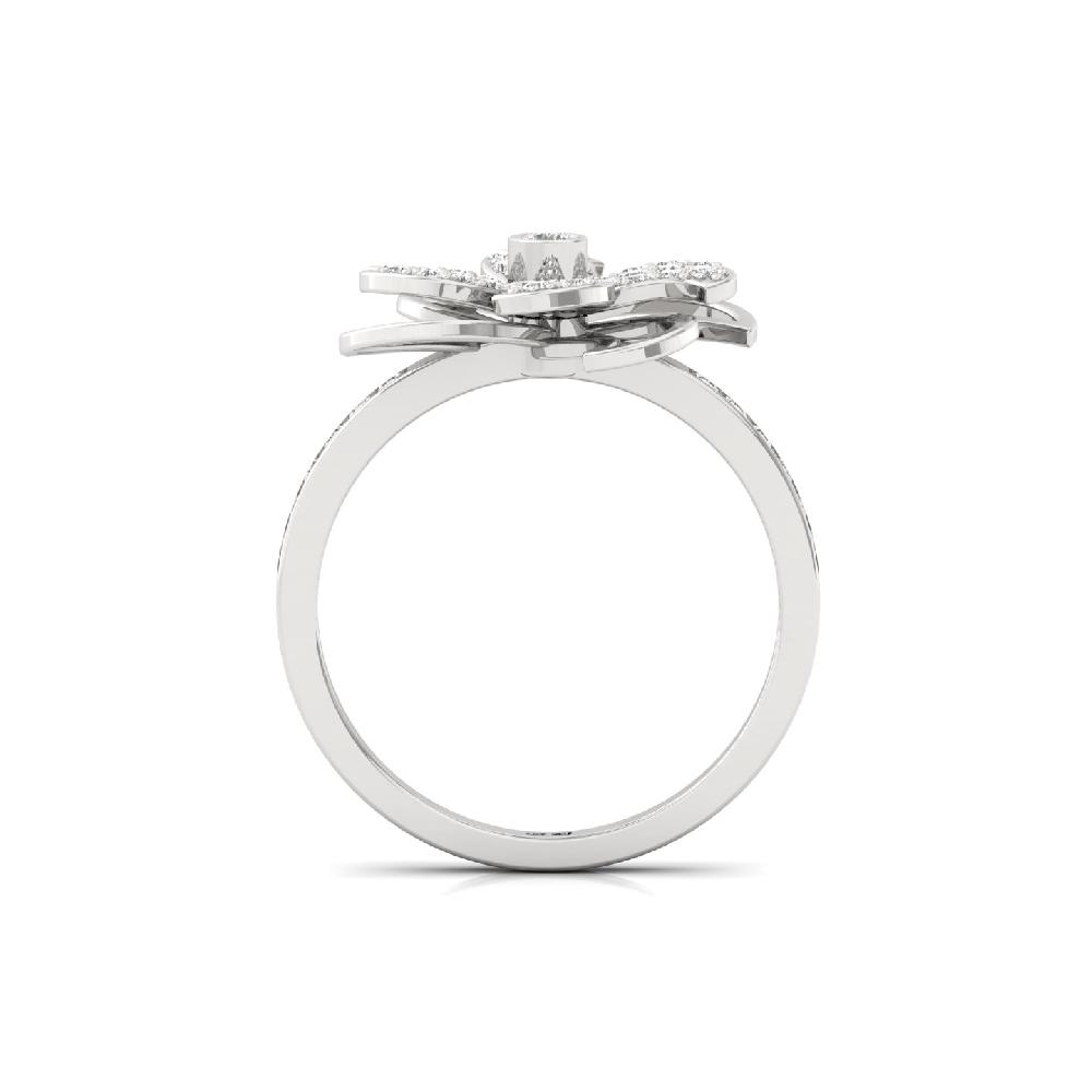 Glittering Cluster CVD Diamond Ring