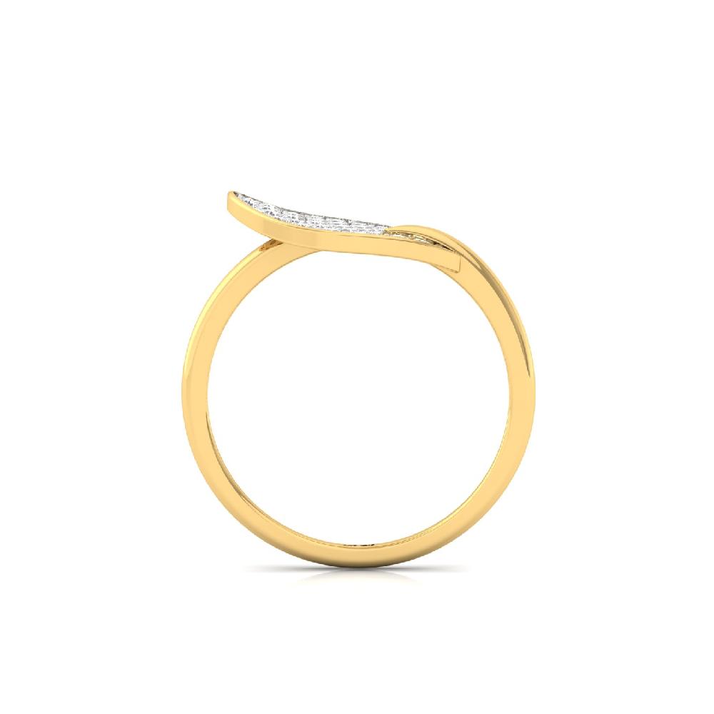 Sleek Pave Round CVD Diamond Band Ring