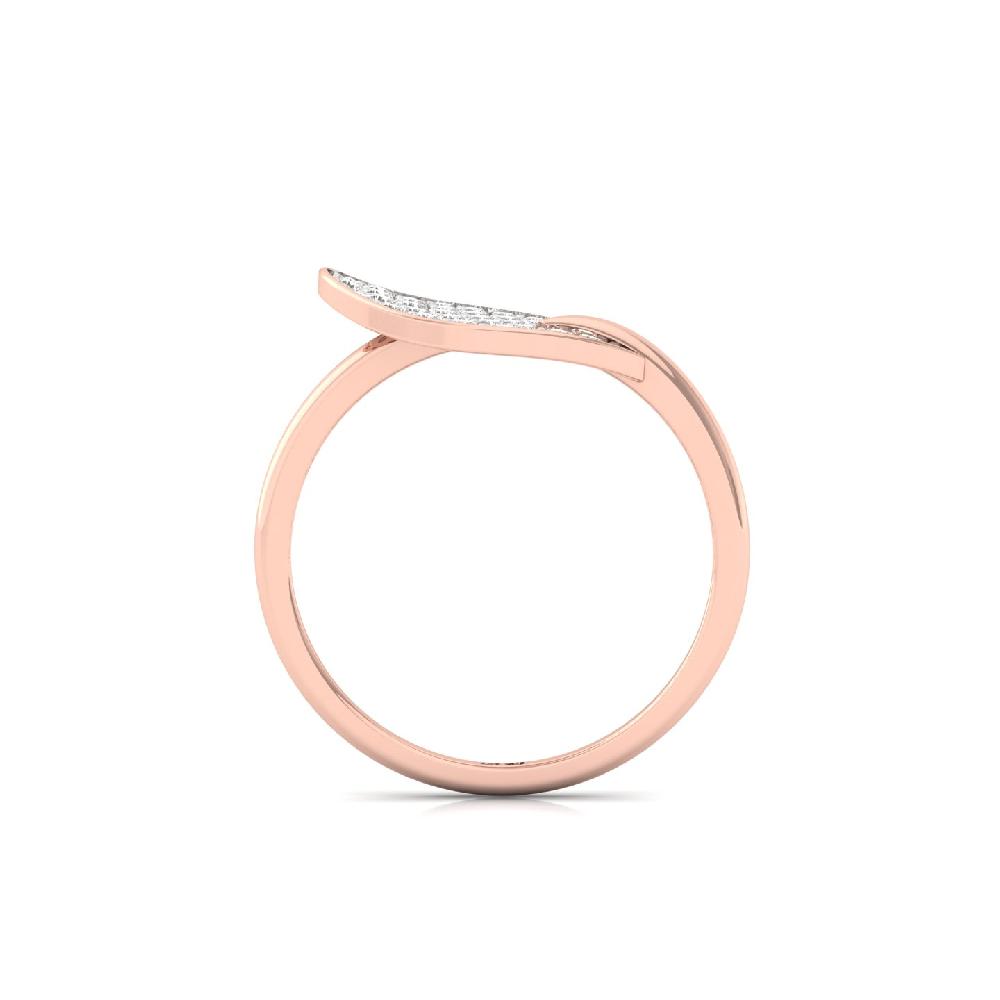 Sleek Pave Round CVD Diamond Band Ring