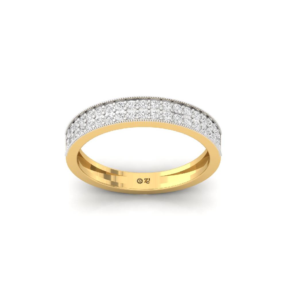 Minimalist Single-Stone CVD Diamond Band Ring