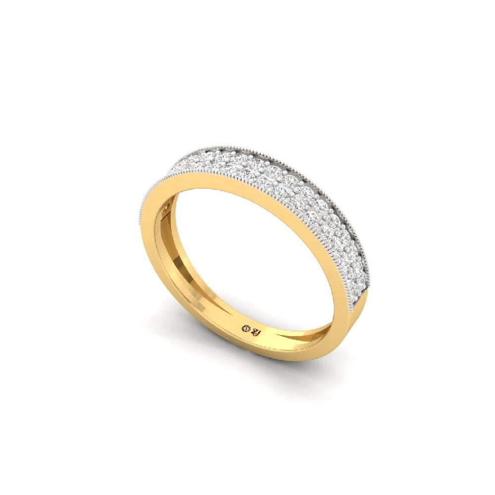 Minimalist Single-Stone CVD Diamond Band Ring