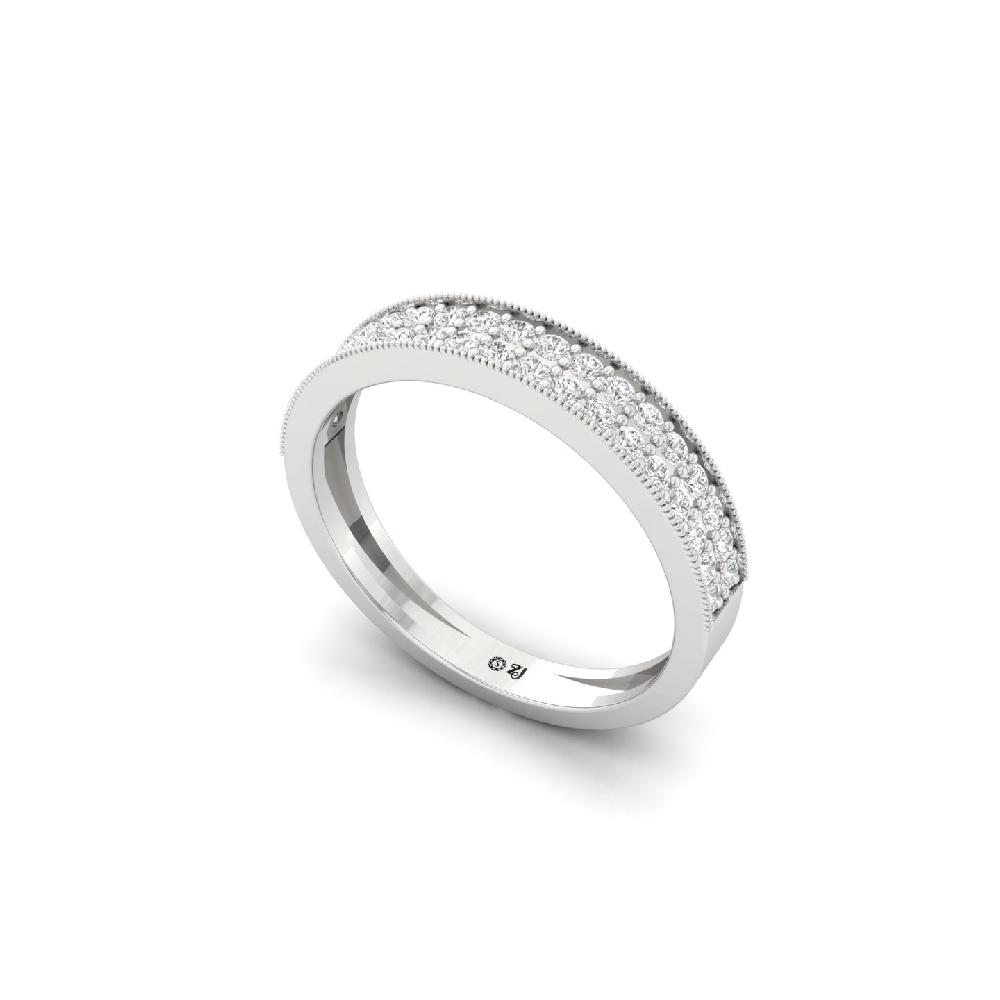 Minimalist Single-Stone CVD Diamond Band Ring
