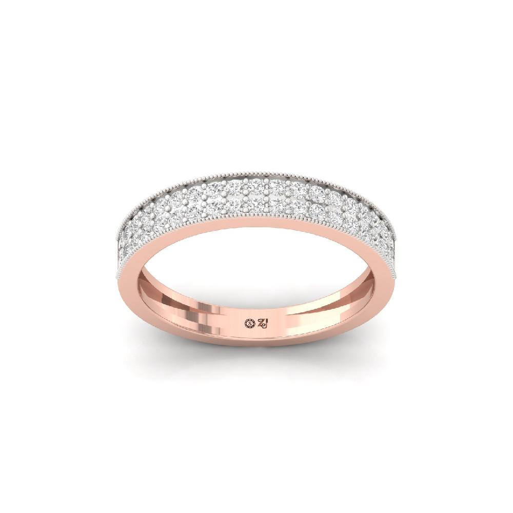 Minimalist Single-Stone CVD Diamond Band Ring