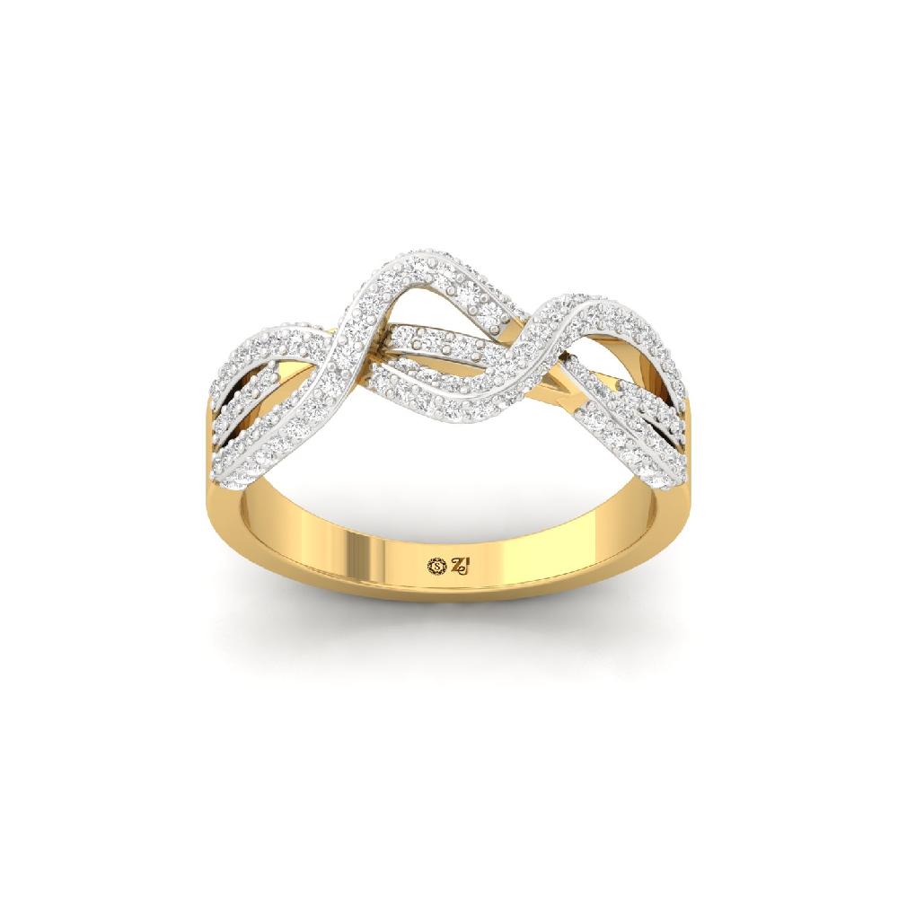 Brilliant Micro-Pave CVD Diamond Eternity Ring