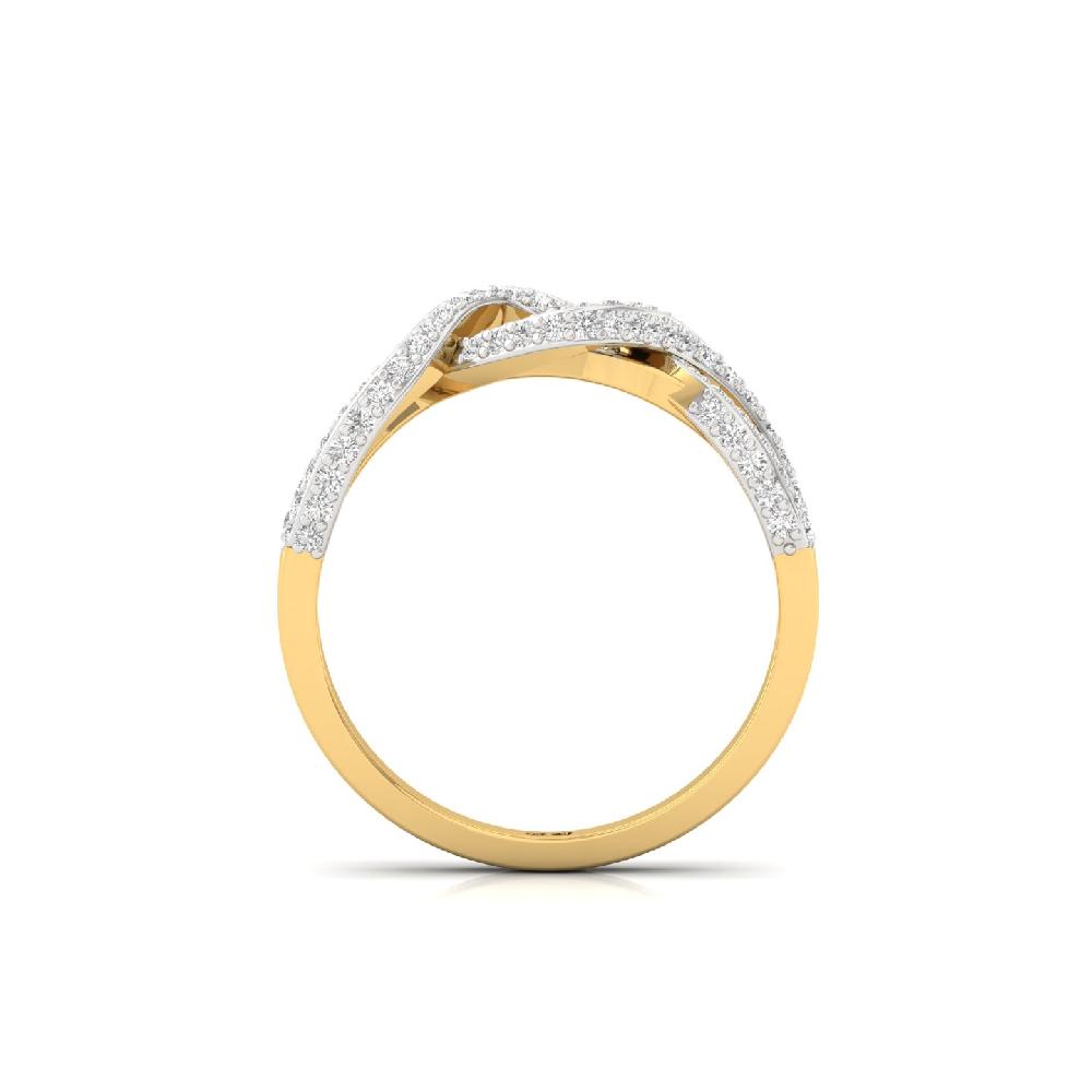Brilliant Micro-Pave CVD Diamond Eternity Ring