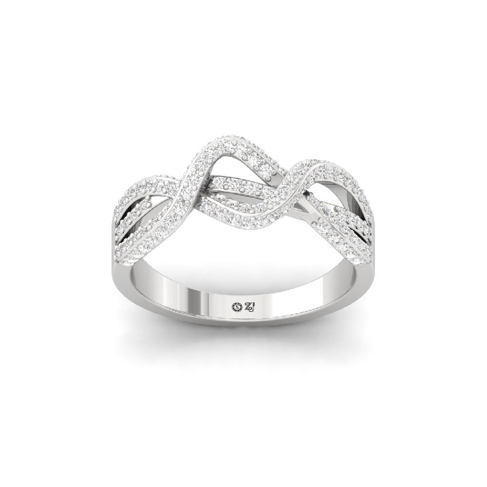 Brilliant Micro-Pave CVD Diamond Eternity Ring