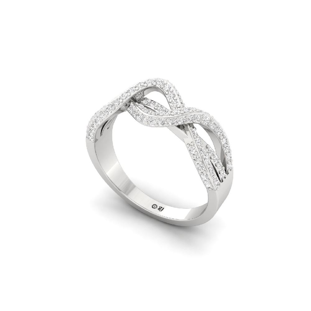 Brilliant Micro-Pave CVD Diamond Eternity Ring