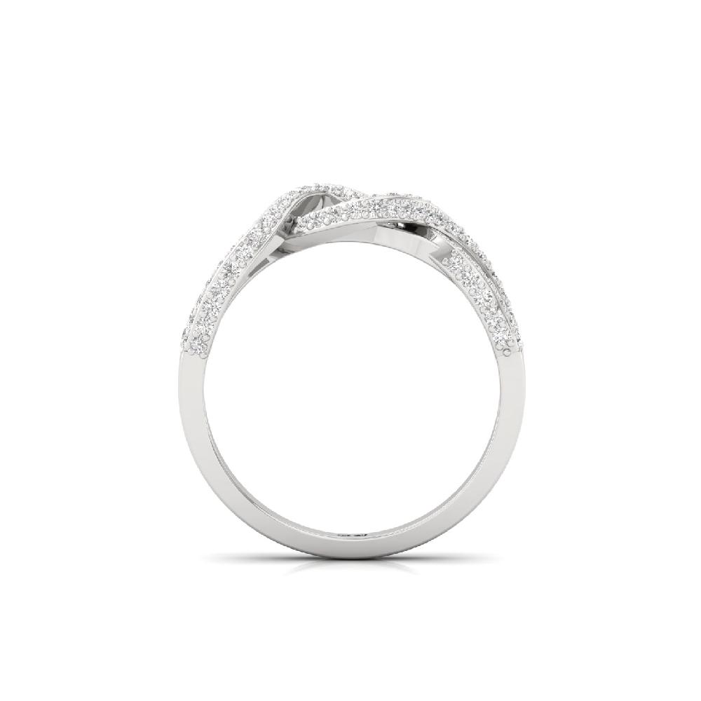 Brilliant Micro-Pave CVD Diamond Eternity Ring