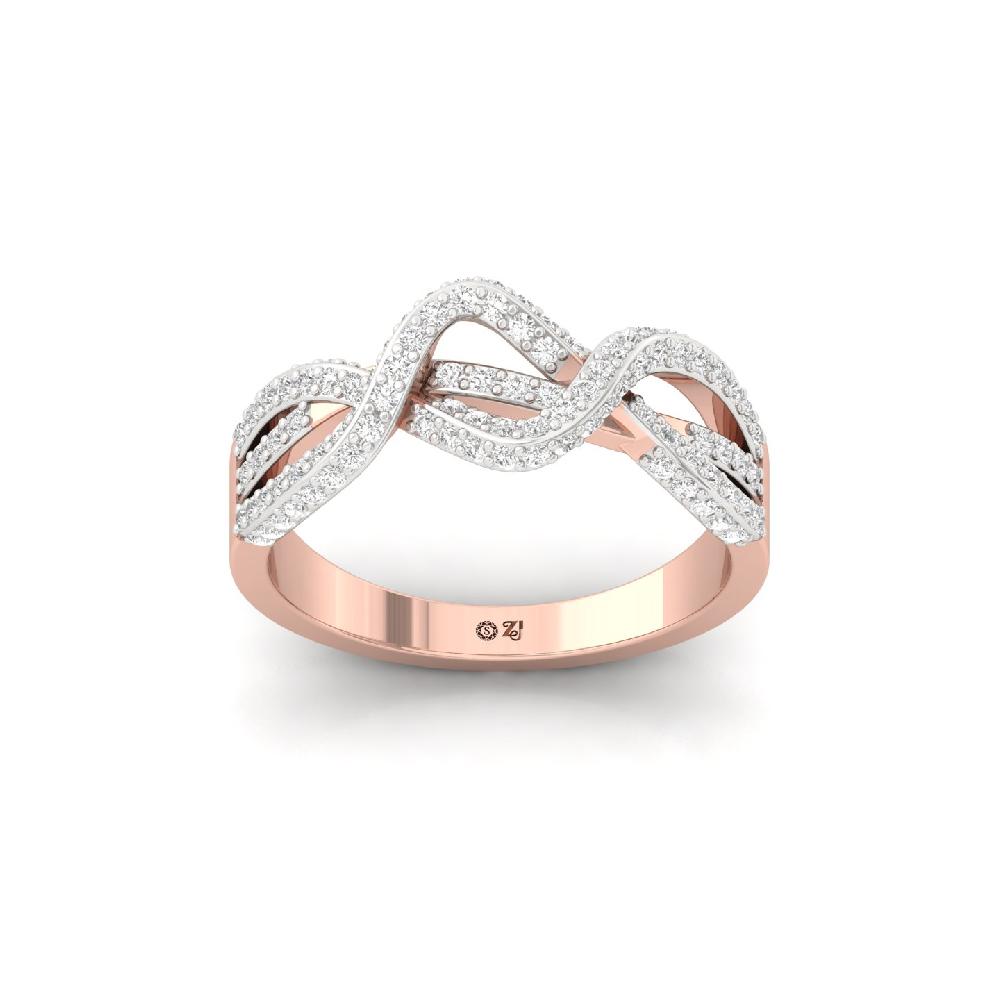 Brilliant Micro-Pave CVD Diamond Eternity Ring