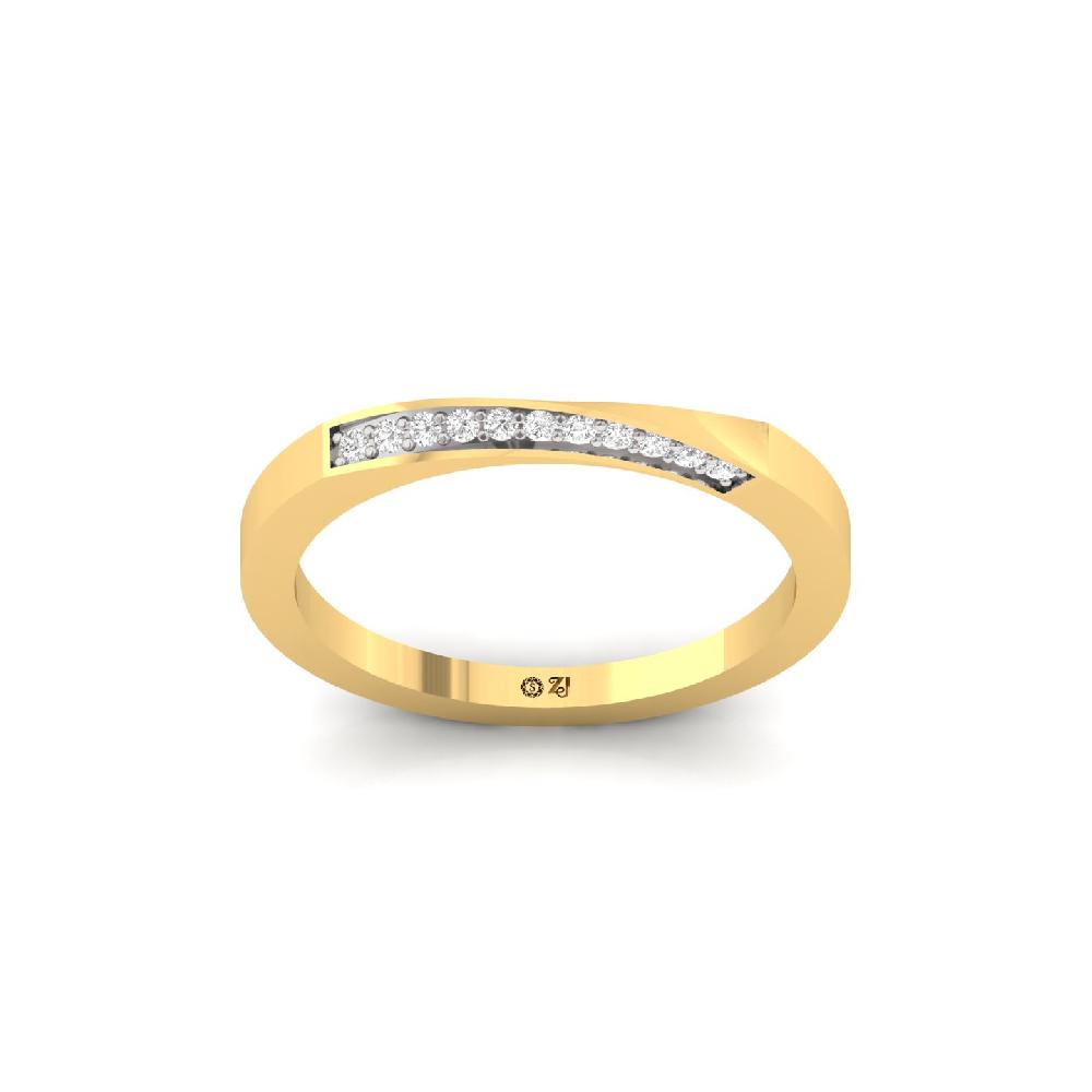Sleek Channel Set CVD Diamond Band Ring