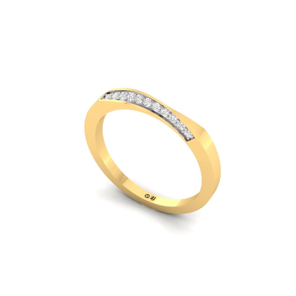 Sleek Channel Set CVD Diamond Band Ring