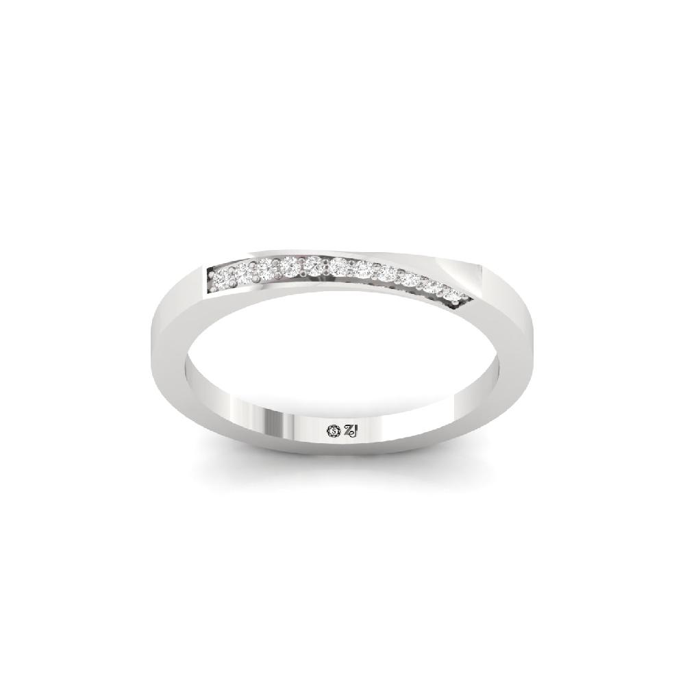 Sleek Channel Set CVD Diamond Band Ring