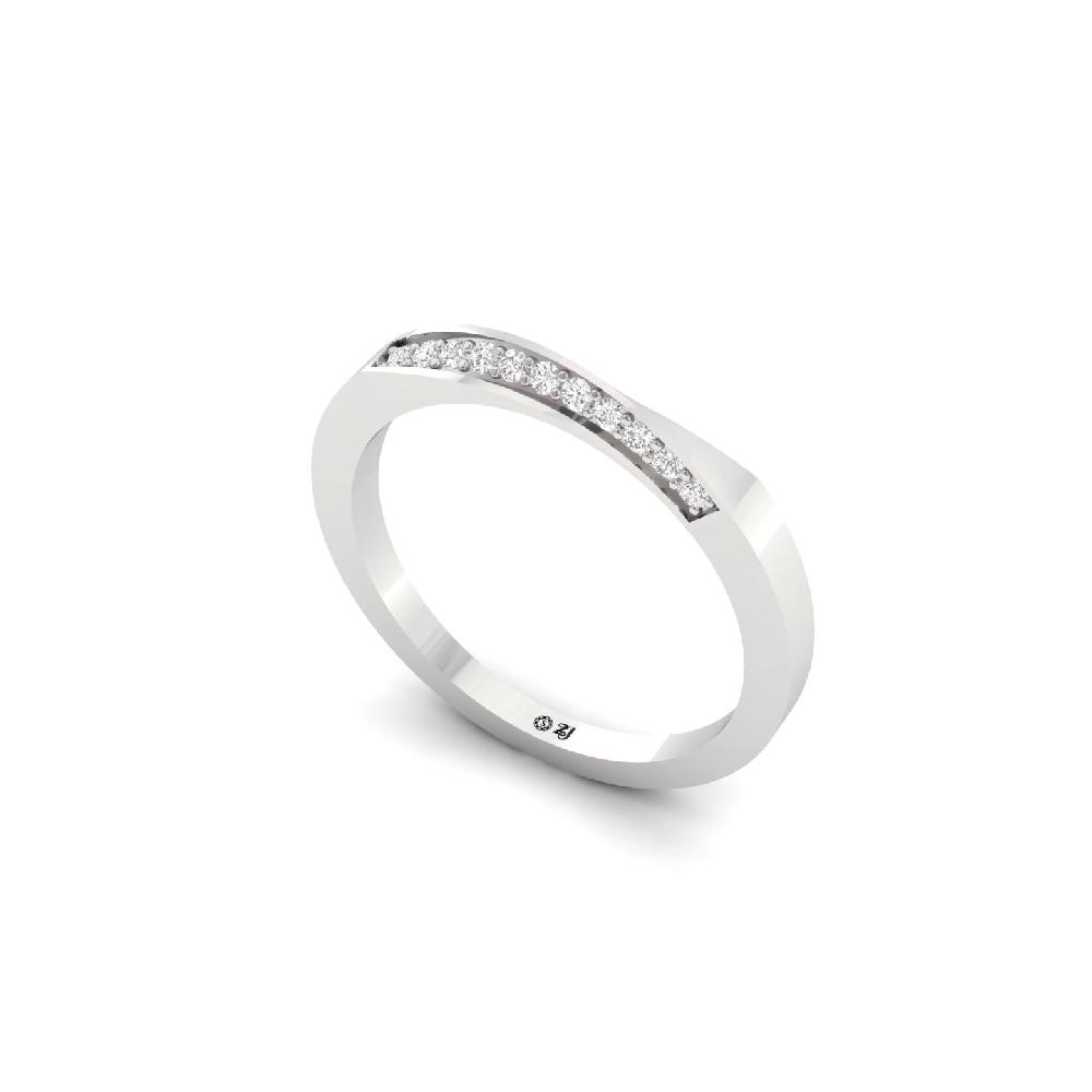 Sleek Channel Set CVD Diamond Band Ring