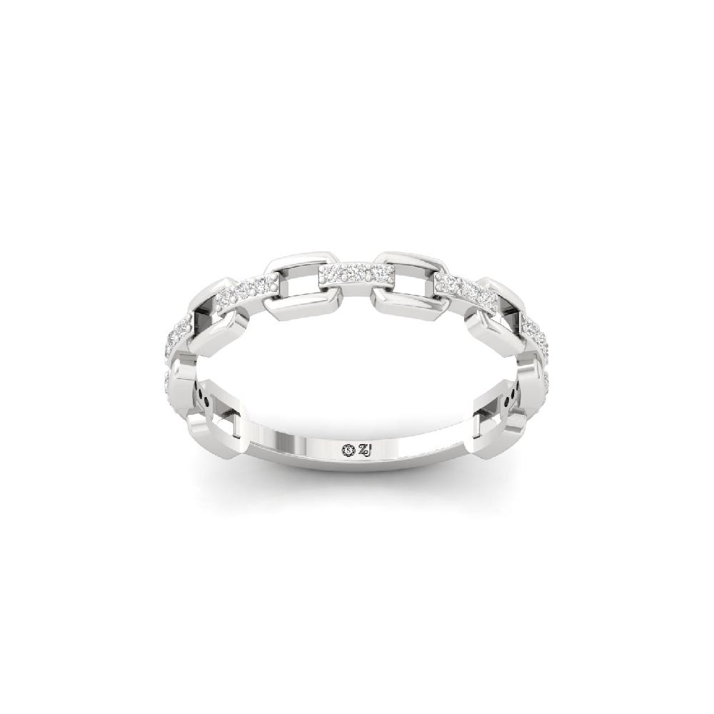 Bold Link CVD Diamond Eternity Band Ring