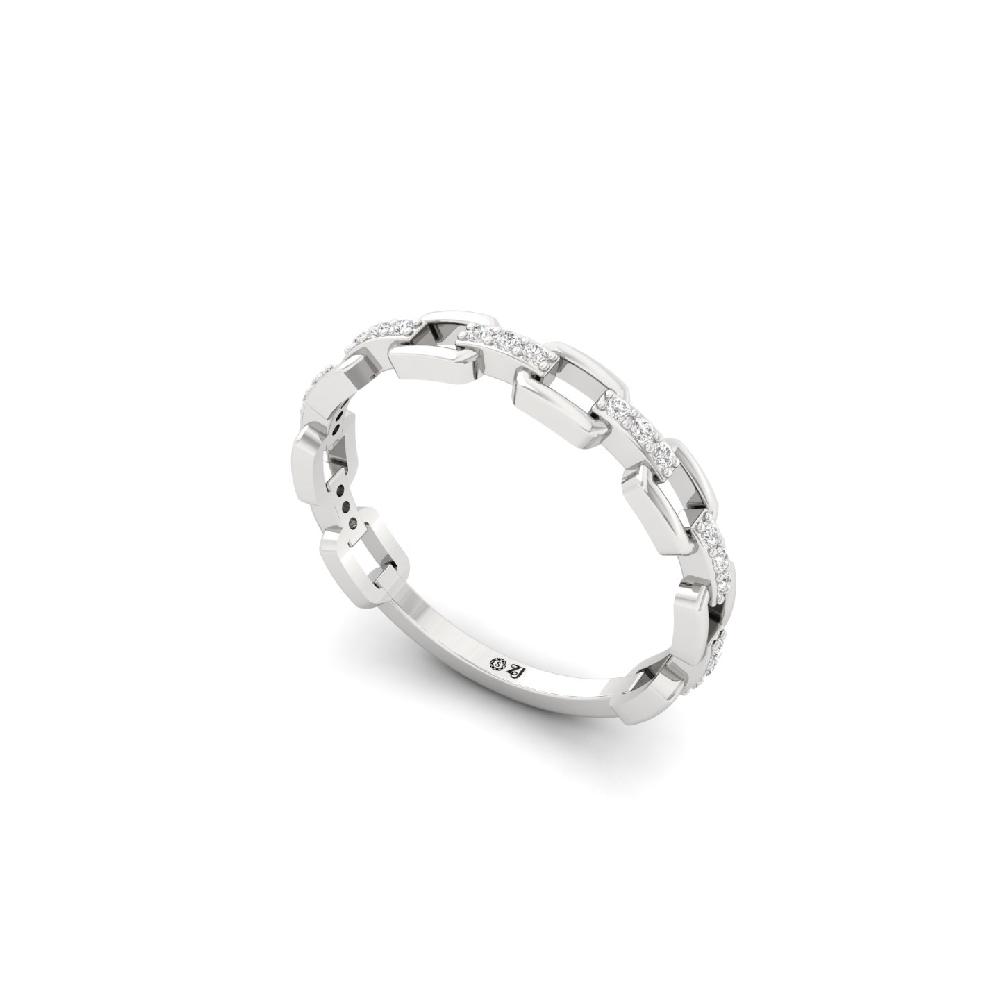 Bold Link CVD Diamond Eternity Band Ring