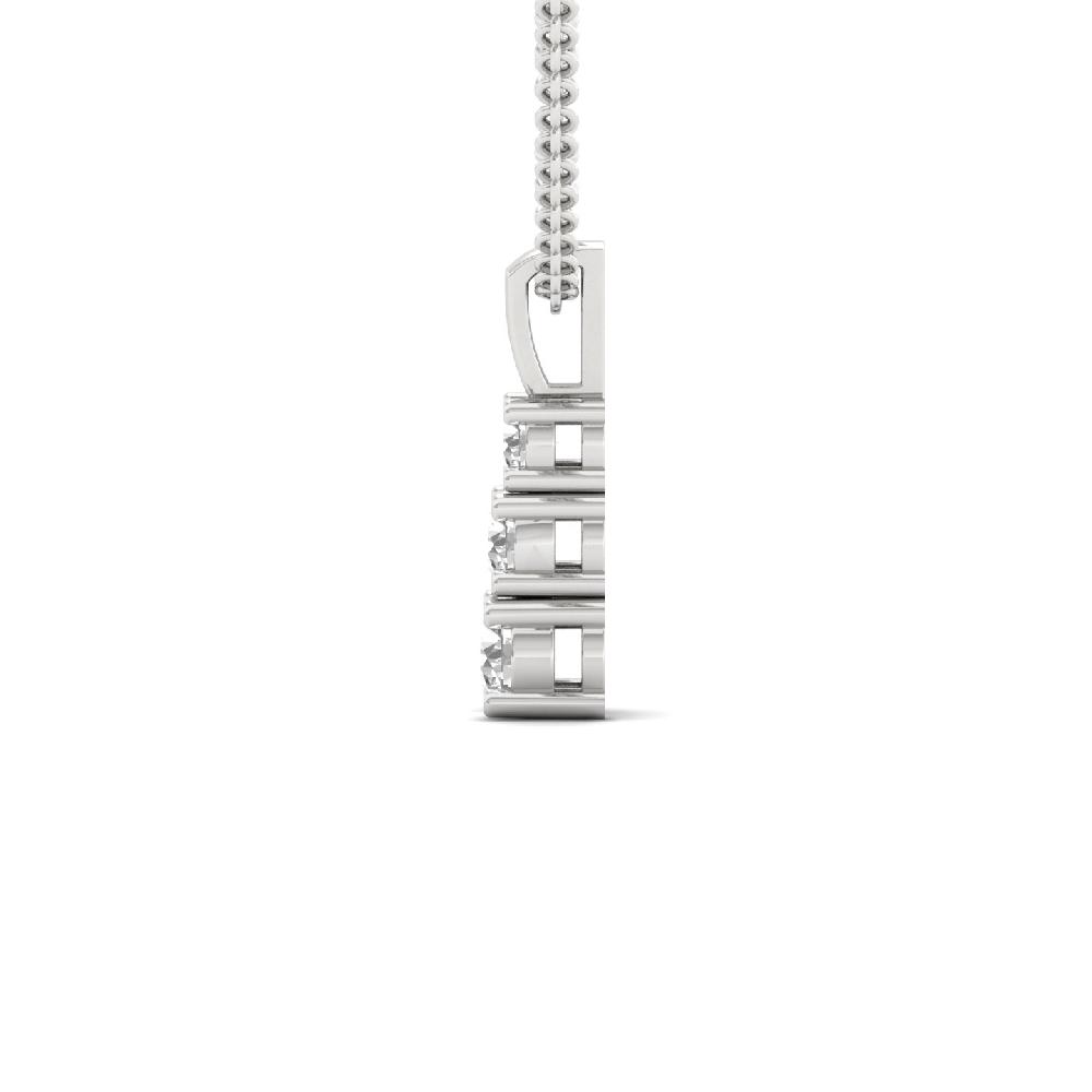 Round Lab-Grown Diamond 4-Prong Journey Pendant