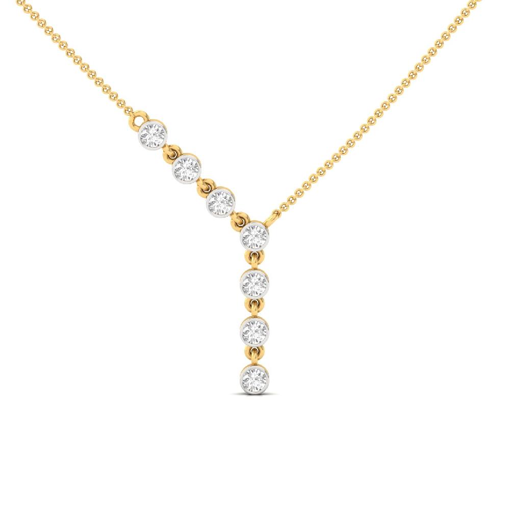 Elegant Drop CVD Diamond Pendant Necklace