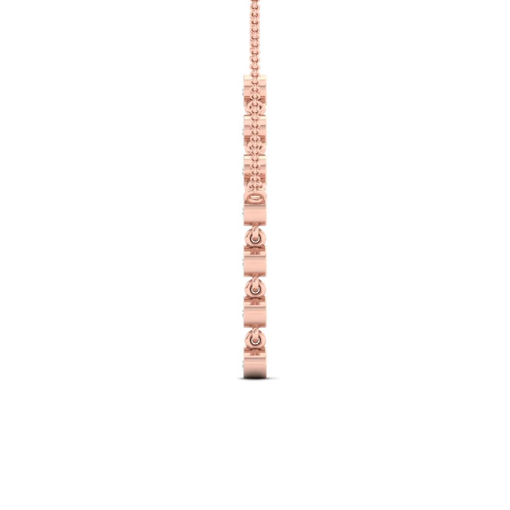 Elegant Drop CVD Diamond Pendant Necklace