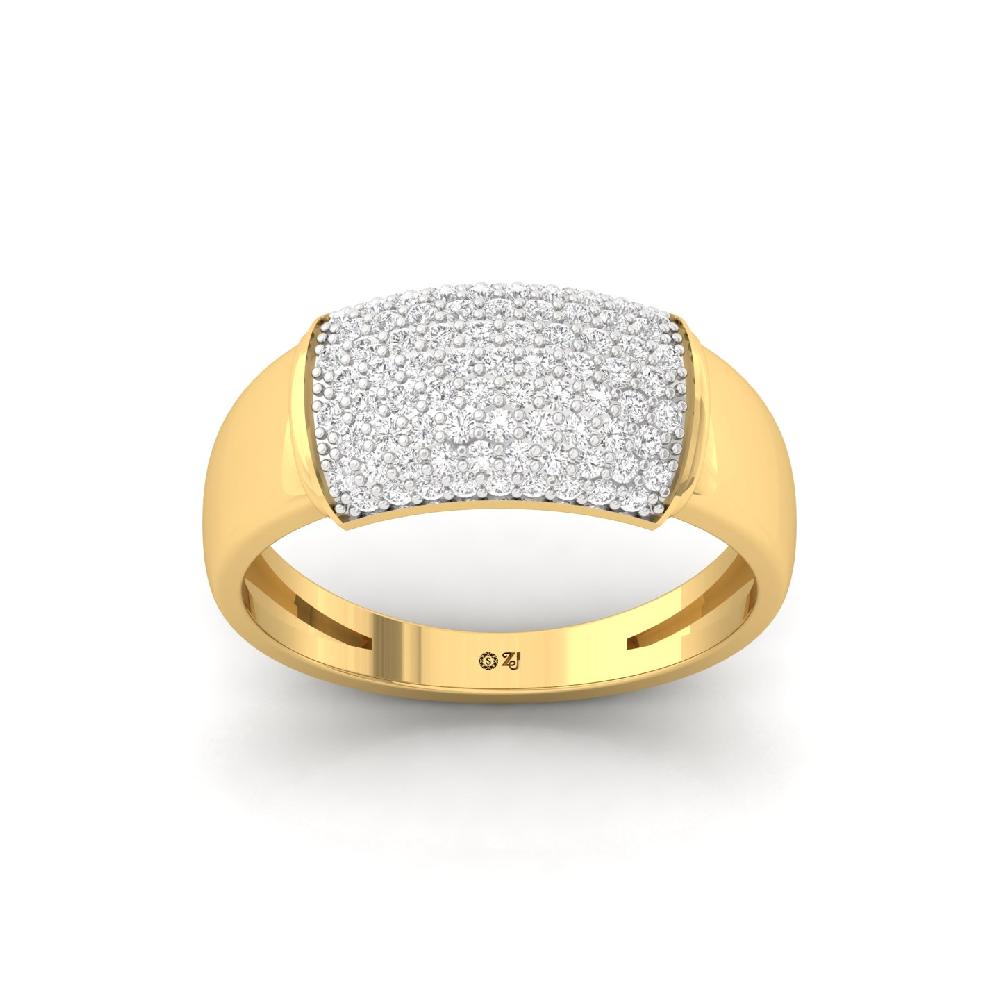 Bold Elegance Mens CVD Diamond Ring