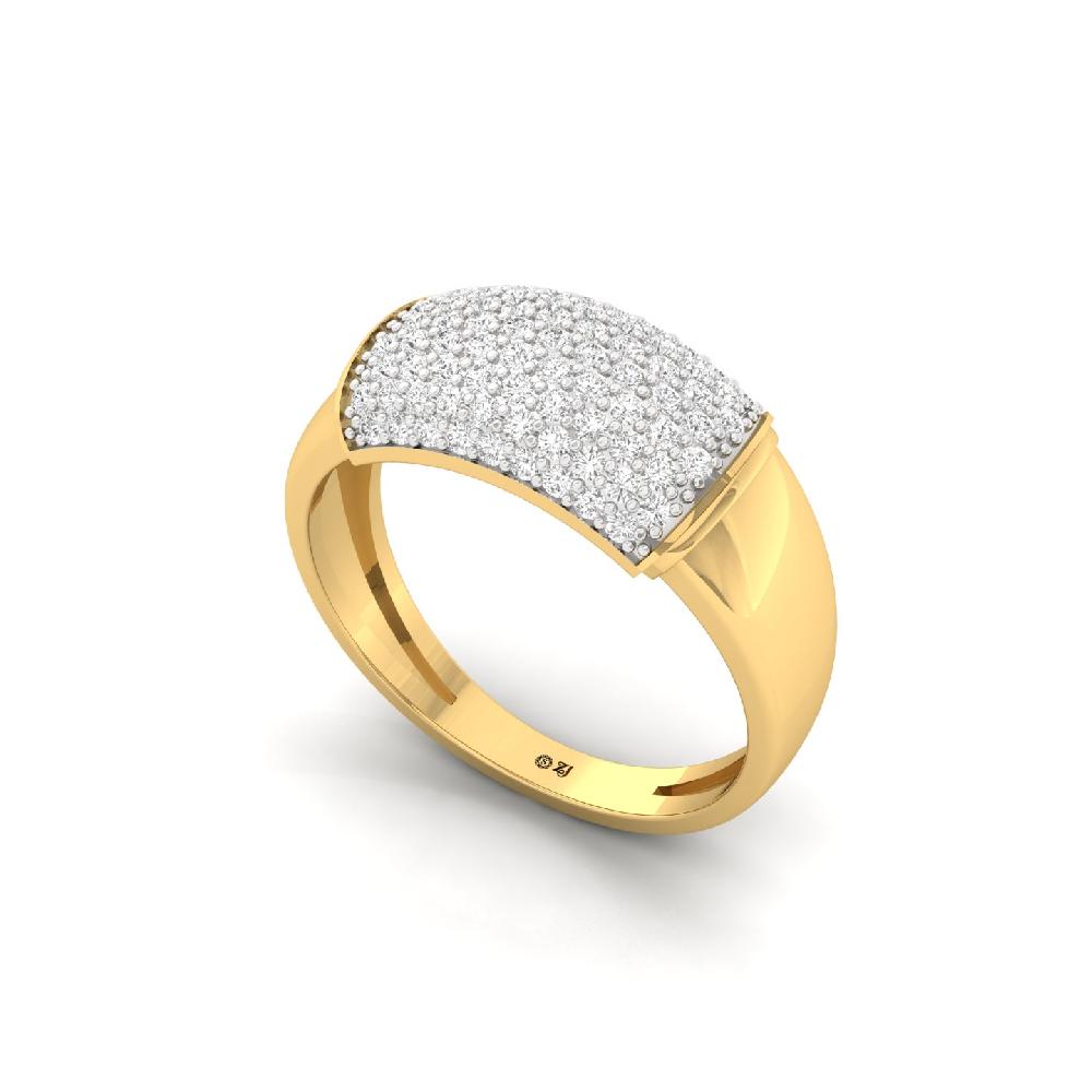 Bold Elegance Mens CVD Diamond Ring