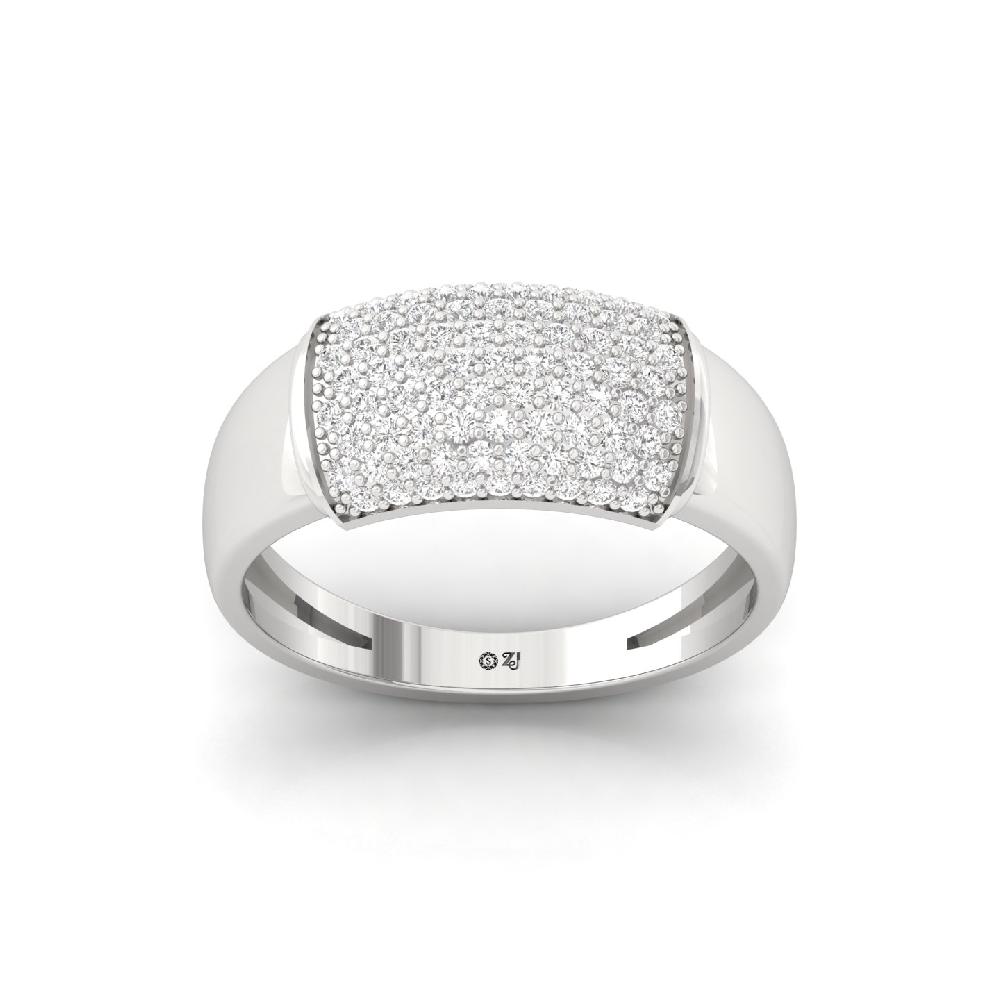 Bold Elegance Mens CVD Diamond Ring